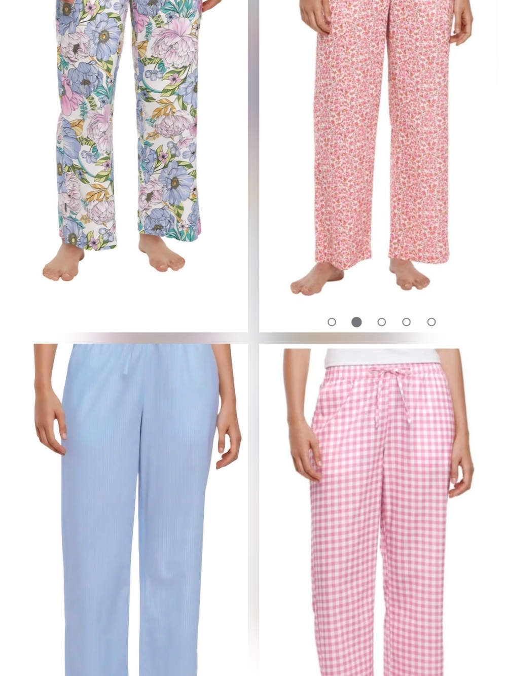 4 GAP Women's Pink ,blue ,flowers   Pajama Pants